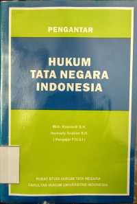 Image of Pengantar hukum tata negara Indonesia