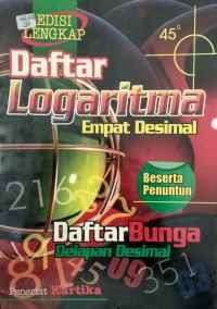 Image of Daftar logaritma empat desimal beserta penuntun daftar bunga delapan desimal