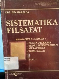 Image of Sistematika filsafat