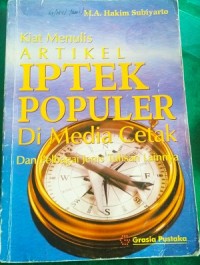 Image of Kiat menulis artikel iptek populer di media cetak dan berbagai jenis tulisan lainnya