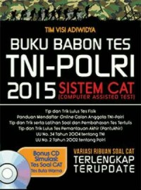 Image of Buku Babon tes TNI- POLRI 2015 sistem CAT